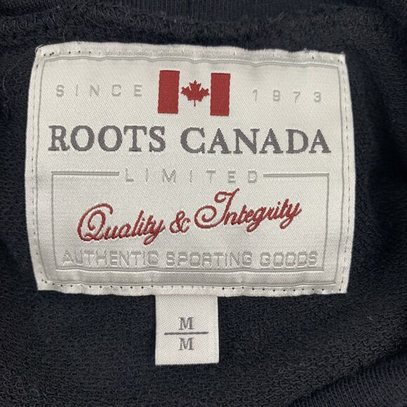 Roots Canada Size M Sweatshirt Shirt Cowl Turtleneck Neck Short Dolman Sleeve - Picture 2 of 8